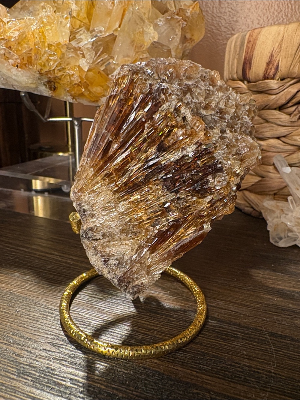Amber Calcite